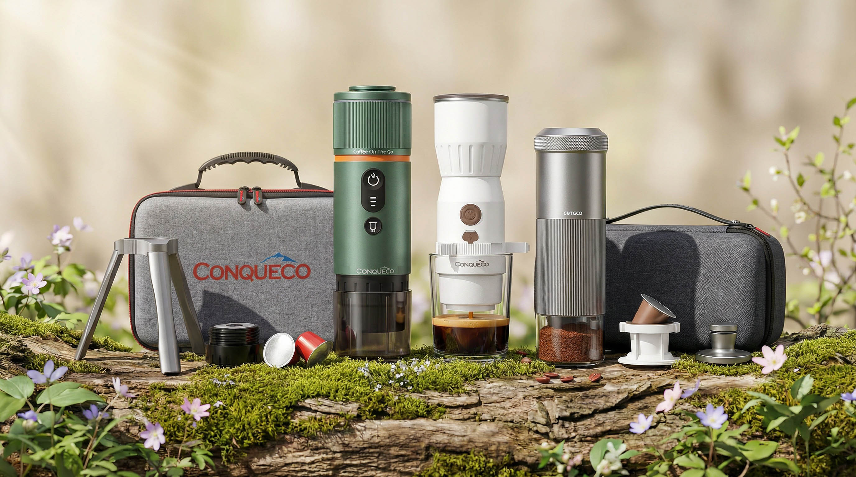 Tragbare Espressomaschinen für Camping, Reisen & Alltag