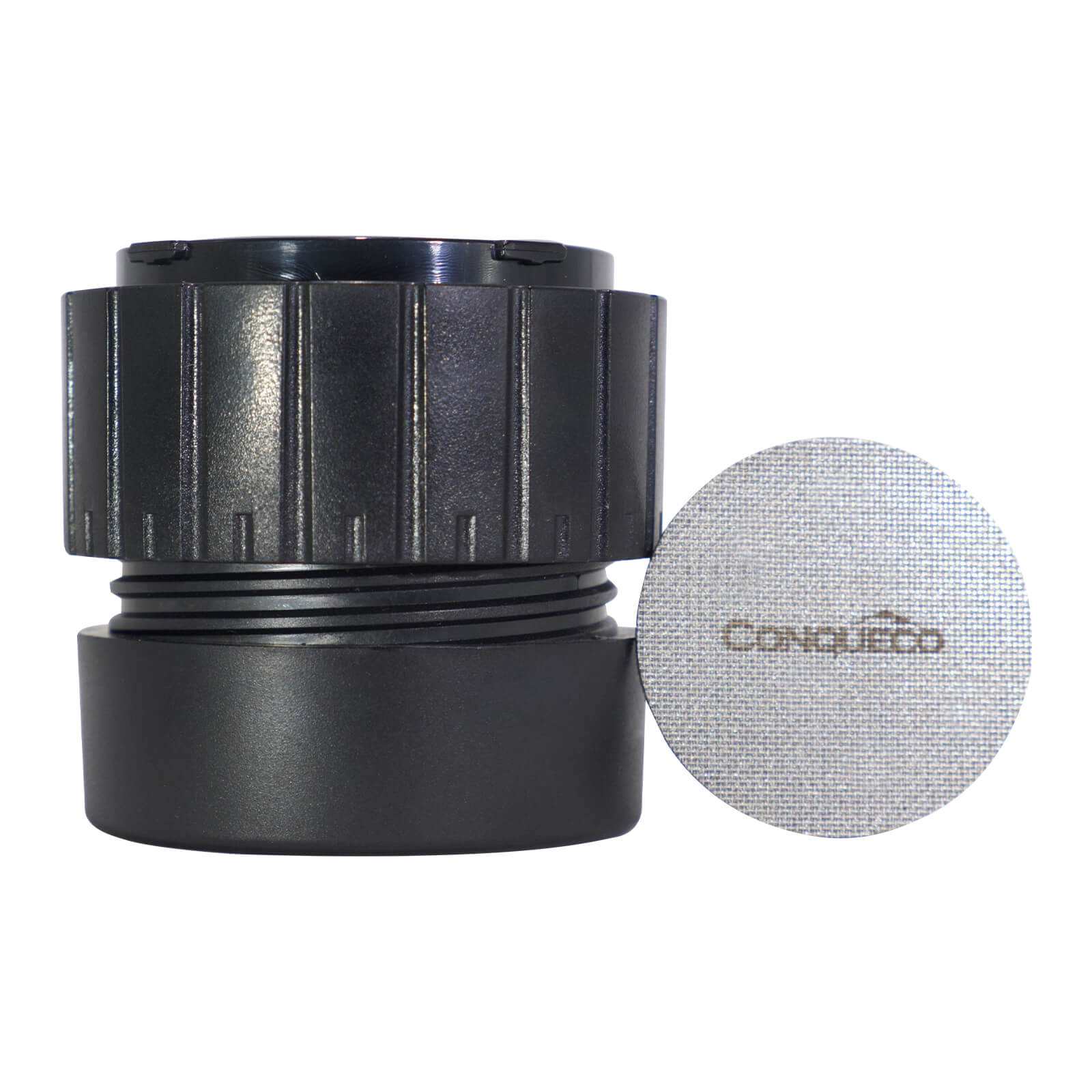 Ground Coffee Chamber for consistent brewing and better coffee quality in an all-in-one tool.