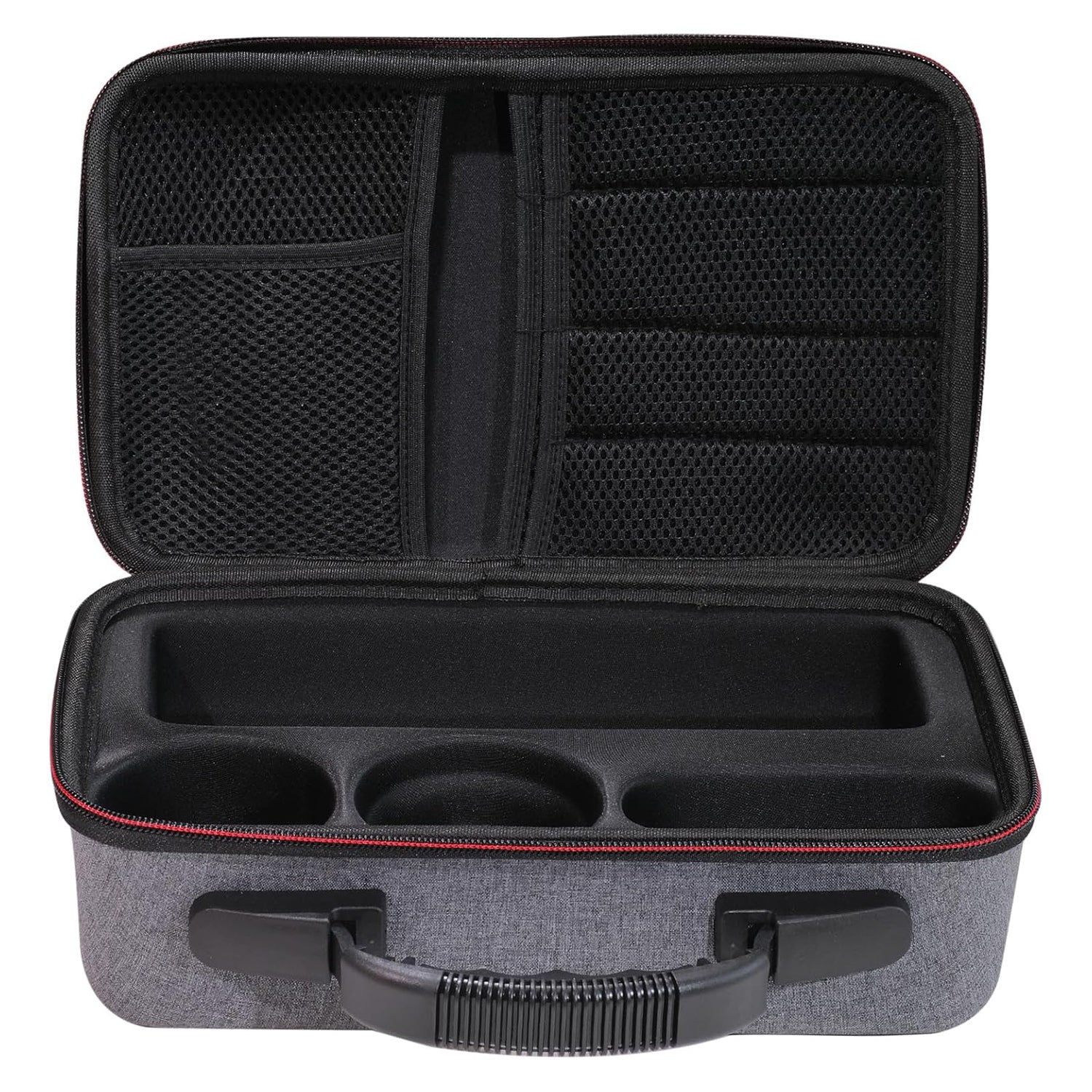 CONQUECO Hand Bag Travel Case interior showing compartments and pockets for organized storage
