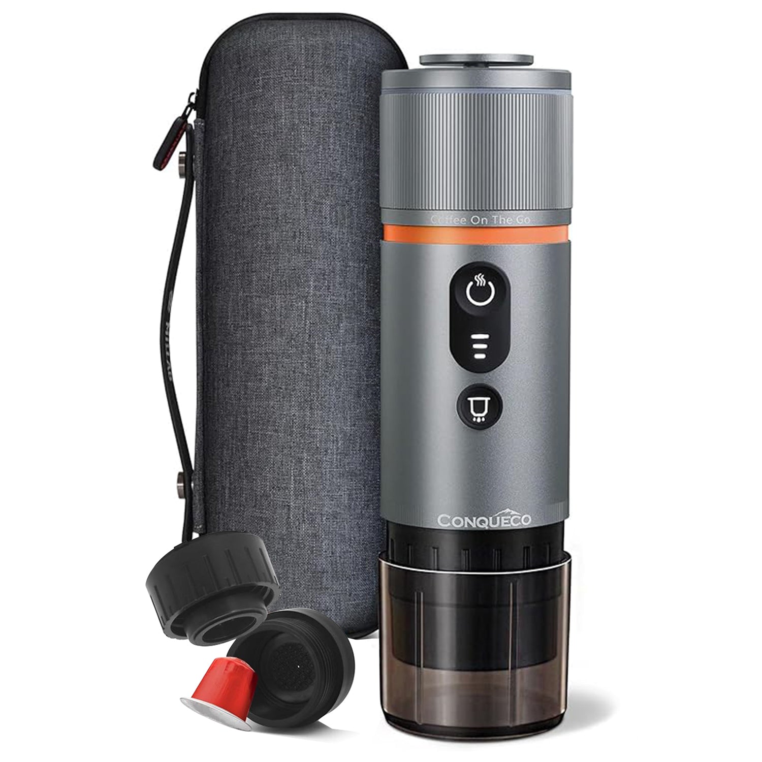 Kit macchina caffĆØ espresso portatile leggero nella custodia da viaggio