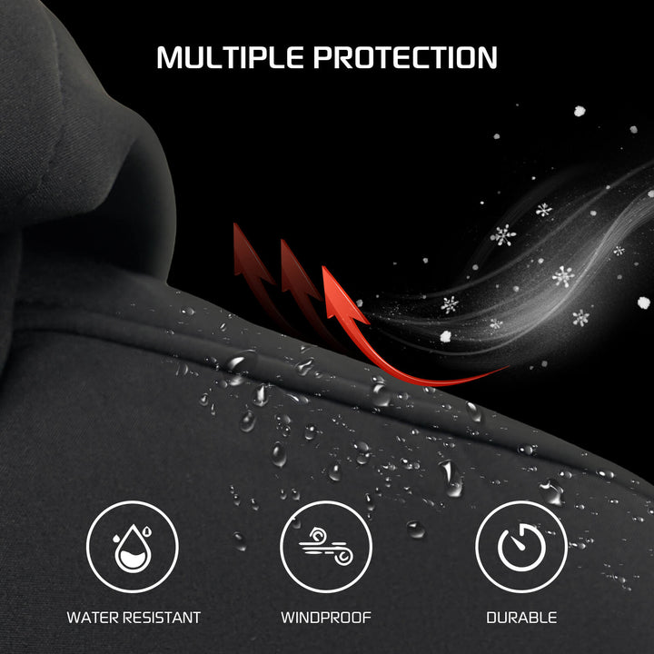 COMJ204- Women's Heated Jacket Shell Soft Waterproof & Windproof-Black