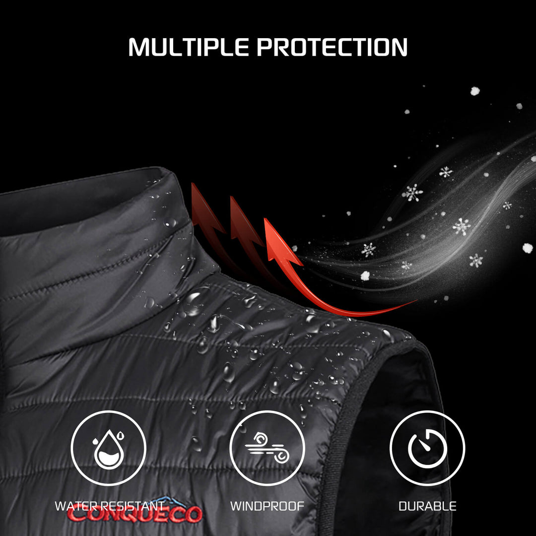 COMV206- Women's Heated Vest Lightweight Slim Fit-Black