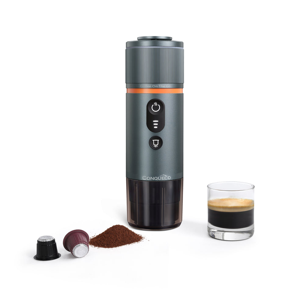 Portable Electric Espresso Machine with 3-4 Min Self-Heating, 20 Bar Mini Small 12V 24V Car Coffee Maker