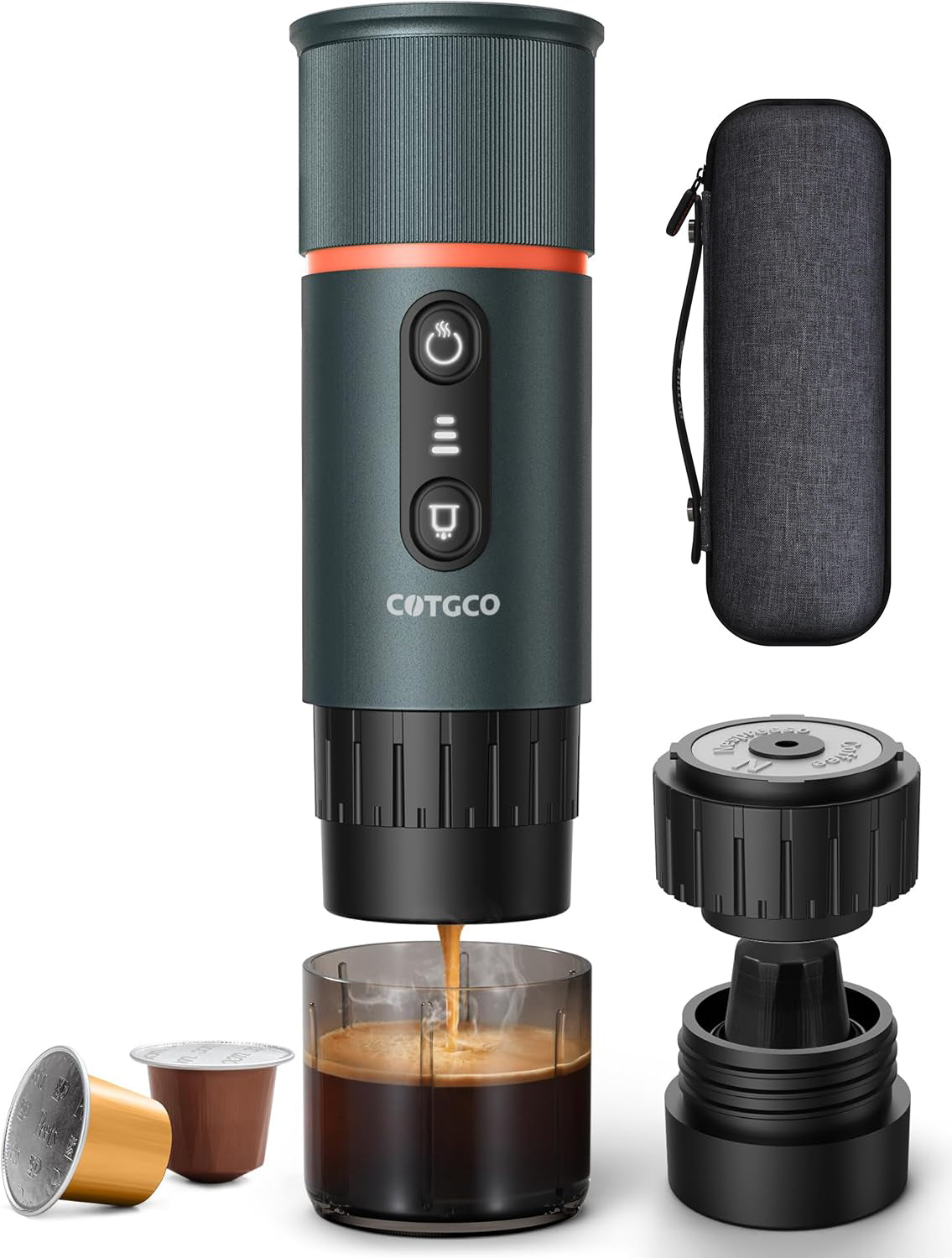 12v kaffeemaschine camping COTGCO Portable Espresso Coffee Maker: Mini Electric Travel Expresso Machine - Automatic Compatible with NS Capsule Machines Color:Shadow Dash Kids Ski Goggles - Category:E Bike_29 Zoll or in your car