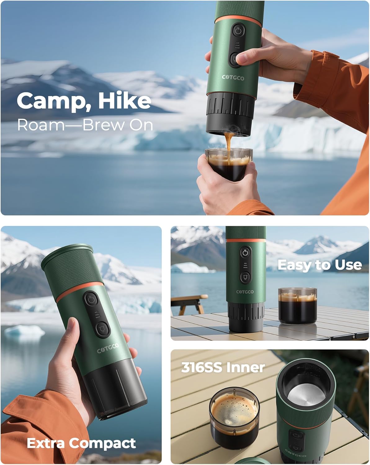 Cotgco 12v Portable Coffee Machine Travel - PCM120