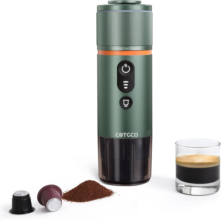 Cotgco 12v Portable Coffee Machine Travel - Green