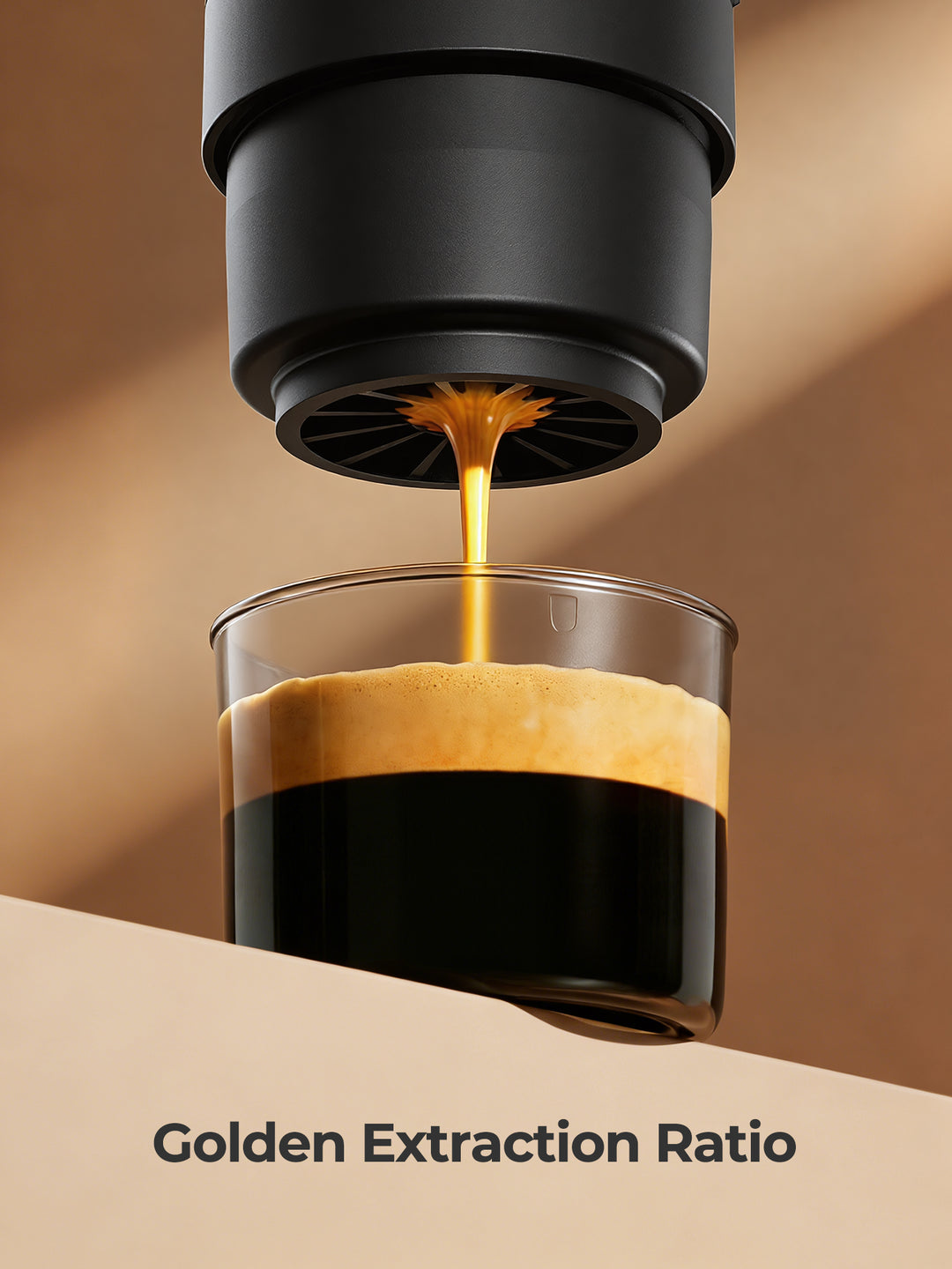 Portable Handheld Electric Espresso Maker for Capsule & Ground Coffee- PCM030 Black