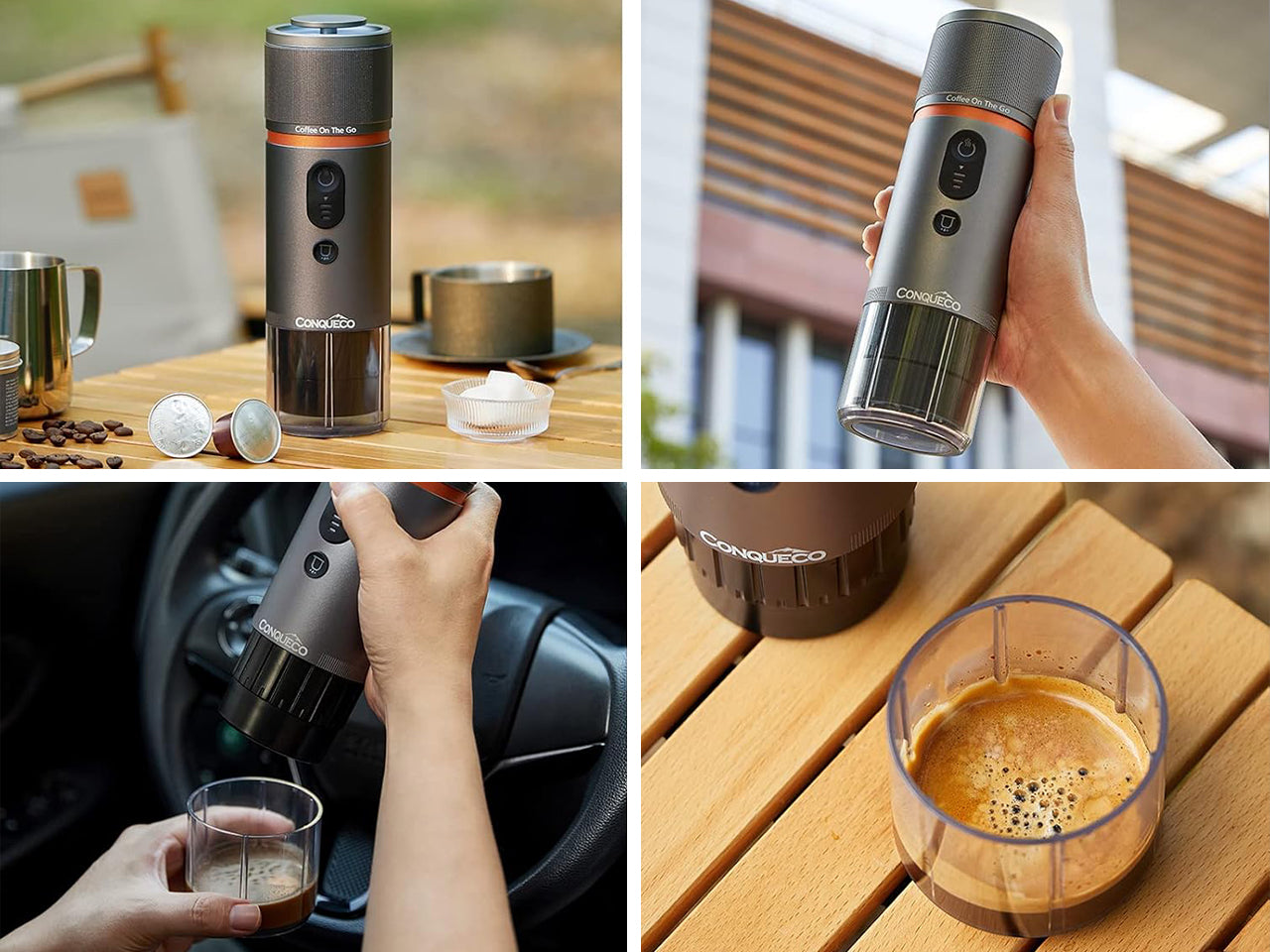 Conqueco Portable Coffee Maker Kit – Full Accessory Travel