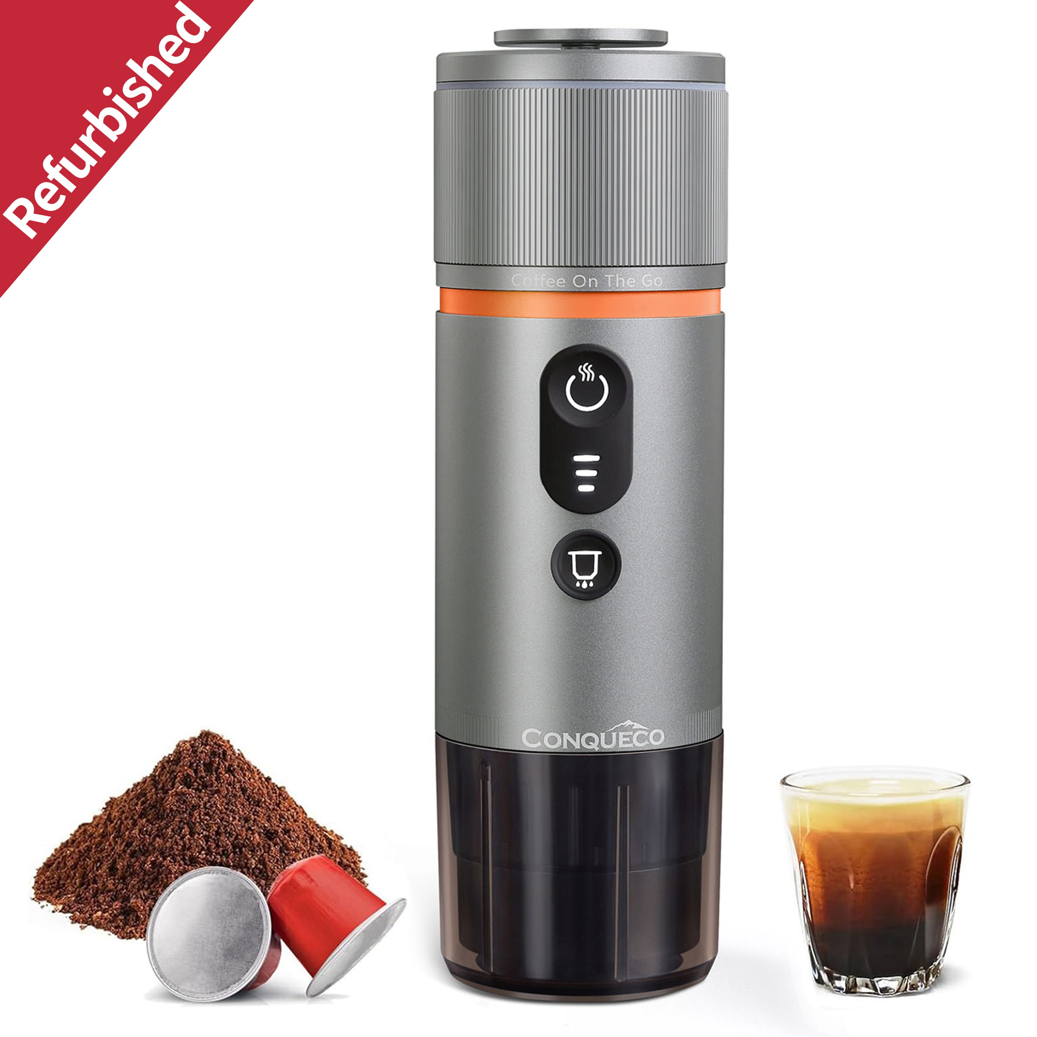 Machine à expresso portable Argent - Cafetière de voyage 12V