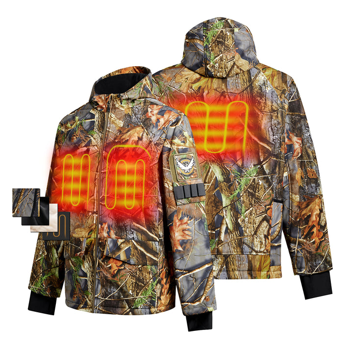 Men's Camo Heated Hunting Jacket