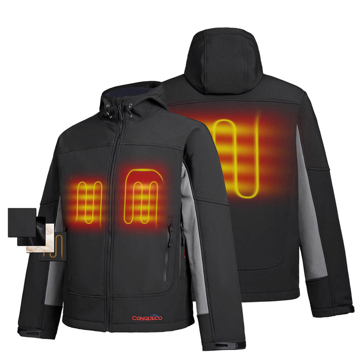 conqueco men heated jacket