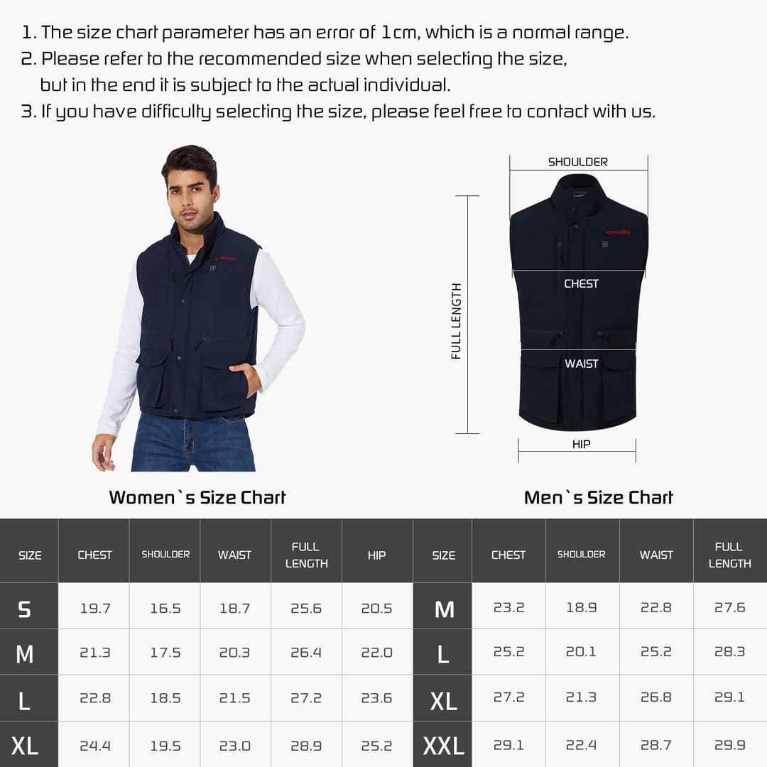 Men's Heated Lightweight Sport Vest-Blue