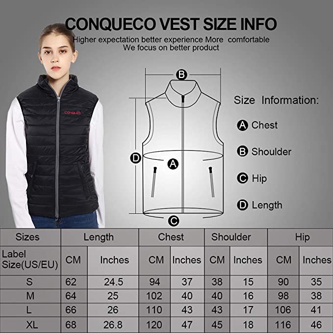 CONQUECO WOMEN HEATED VEST